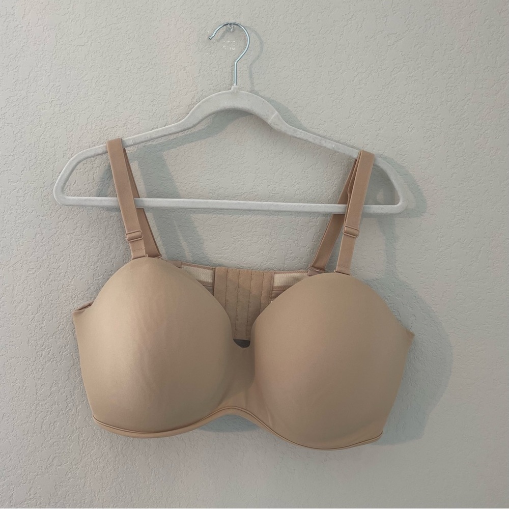 Cacique Smooth Boost Strapless Multi-way Nude Push Up Bra Size 42 DDD